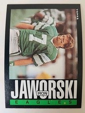 1985 Topps Football Card 132 Ron Jaworski Philadelphia Eagles