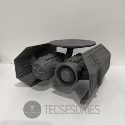 Star Wars TIE Electronic Warfare Fighter 6in Grey 3D Printed Model