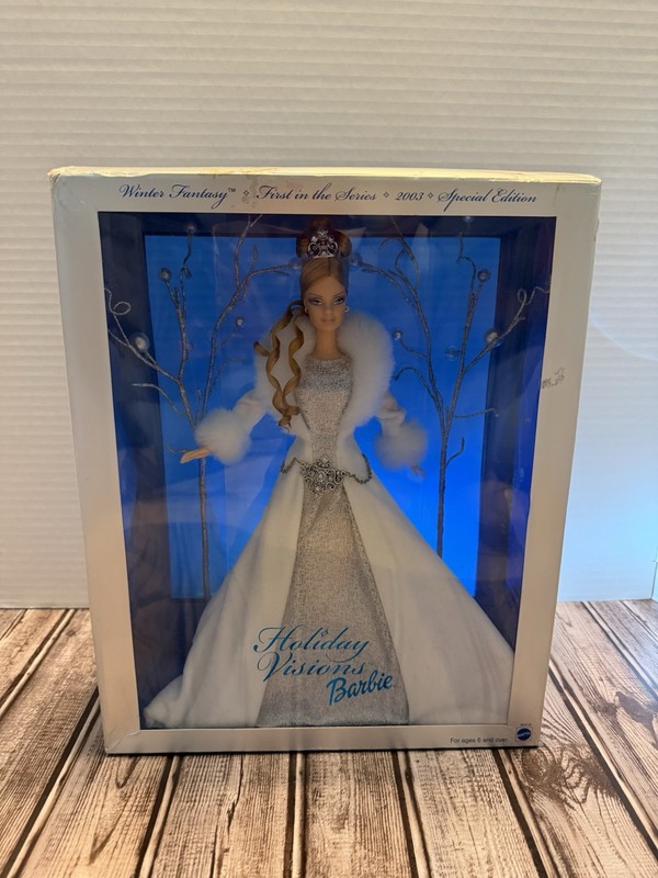 Mattel Holiday Visions Barbie Winter Fantasy Special Edition Doll 12in 2003