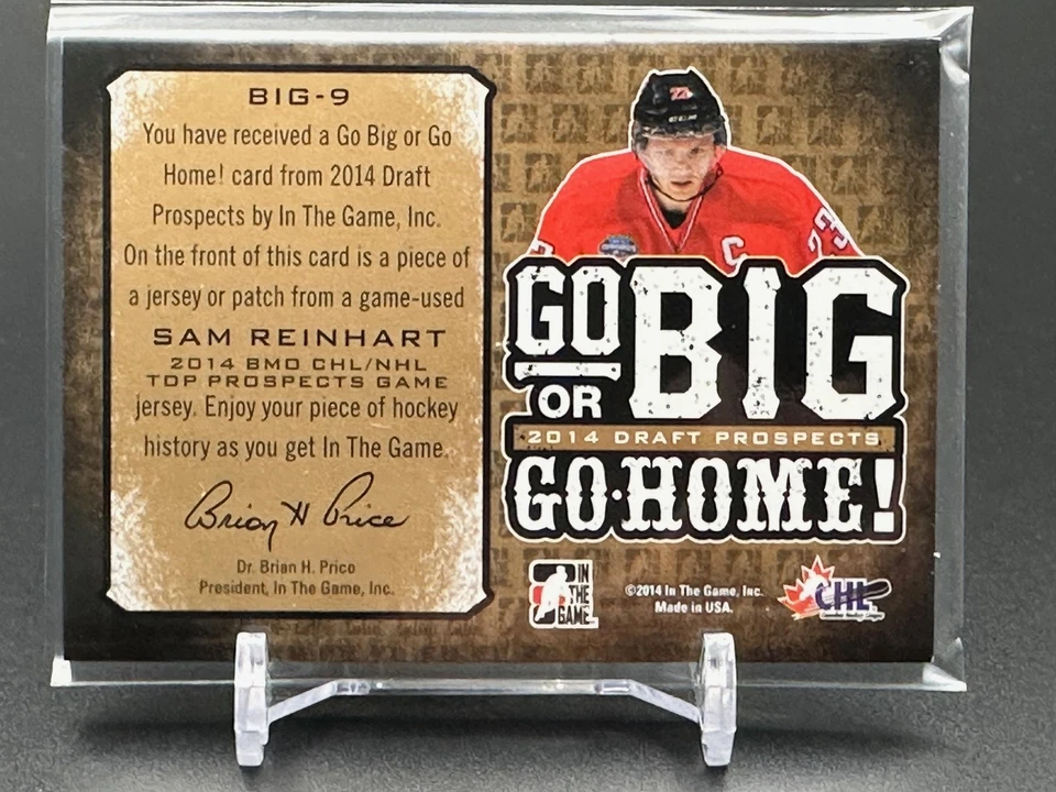 2014 In The Game Draft Prospects #BIG-9 Sam Reinhart/15 MEM Foto 2 de 2