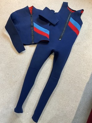 Große Erwachsene Neopren Neoprenanzug Jacke blau rot Surfen Schwimmen Wassersport L