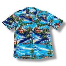 Vintage 60s 70s Men s Size S Tropical Floral Hawaiian Shirt - Made in Hawaii