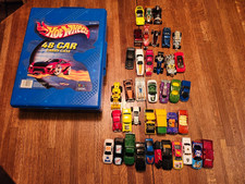 Lot of 38 Hotwheels / Matchbox Cars w/ Carry Case
