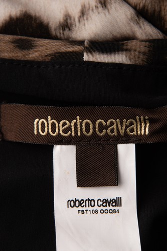 RRP€794 ROBERTO CAVALLI Sheath Dress IT44 US8 UK12 L Logo Leopard Pattern Lined - Imagen 6 de 6