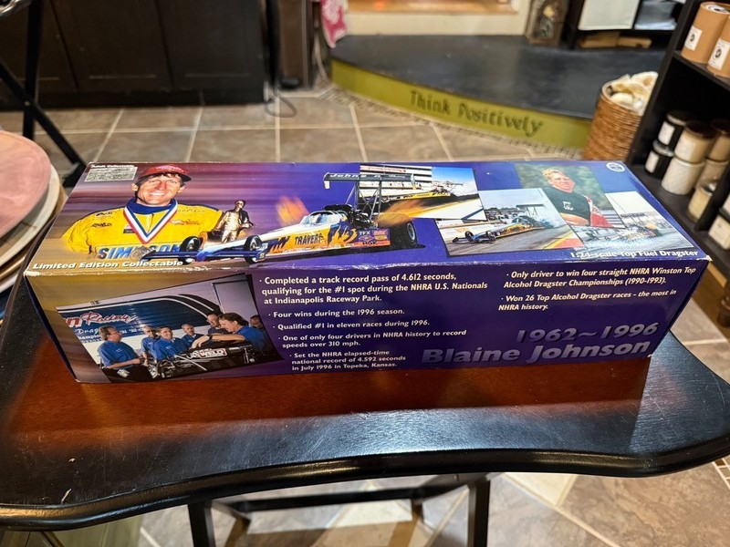 Blaine Johnson Tribute 1:24 NHRA Top Fuel Dragster, 1996 Travers