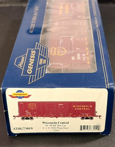 HO Athearn Genesis Wisconsin Central 50’ PC&F 6’+8’ YSD Plug Door #12084 Nuevo en caja.  | Condition: New