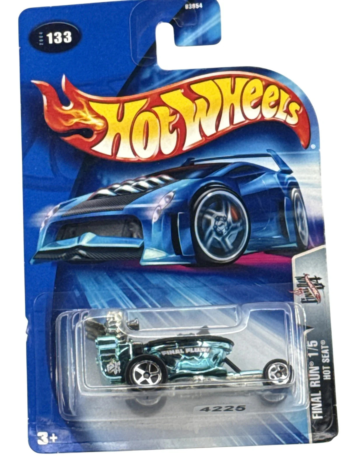 Hot Wheels Final Run Hot Seat Diecast Car 2003 #133 Collector Rare Blue NIB