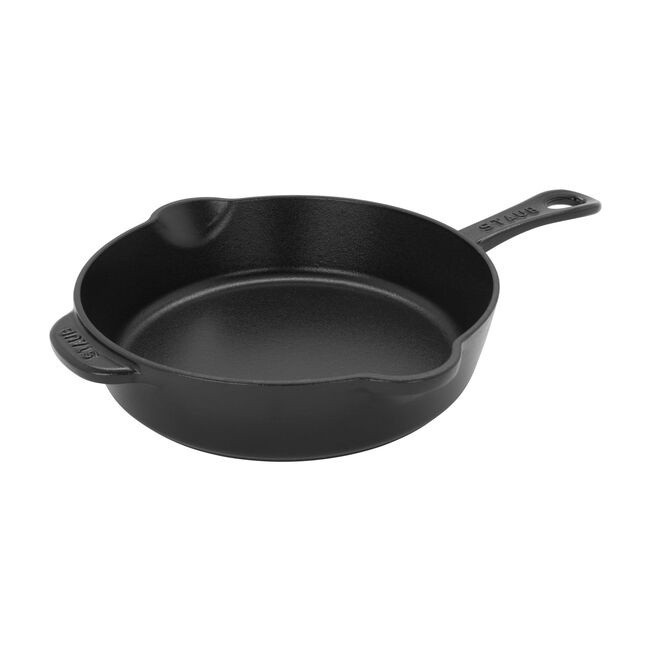 Staub Cast Iron8.5-inch, Traditional Deep Skillet, Black Matte