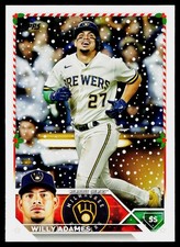 Willy Adames 2023 Topps Holiday #H177 Milwaukee Brewers