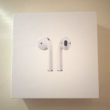 Apple AirPods White Wireless Bluetooth In-Ear Earbuds w/ Built-In Mic, Double