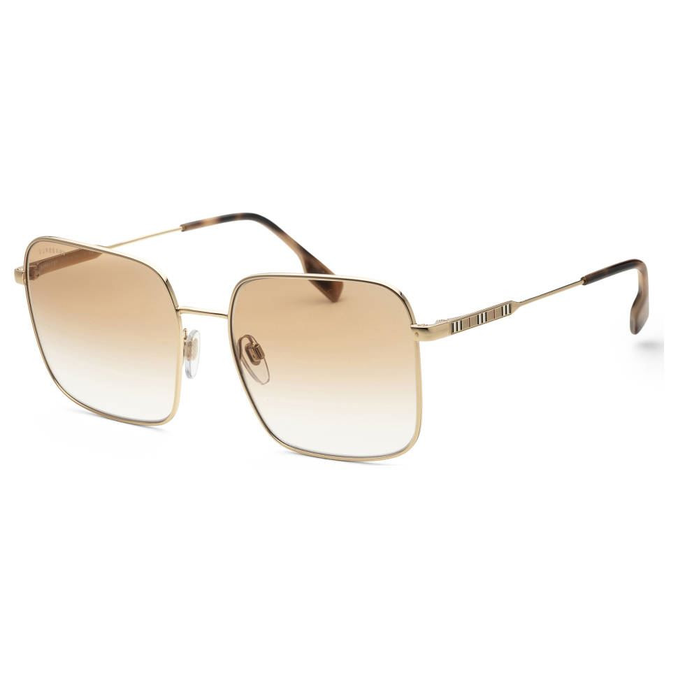 Burberry Sunglasses Jude Light Gold W/ Clear Gradient Ochre 