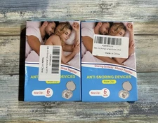 2 Boxes Anti-Snoring Snore Device Nose Clips, 12 Clips Total. New