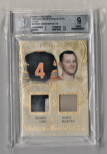 2016-17 ITG Used Vintage Mem Dual Bobby Orr Doug Harvey /4 BVG 9 MINT