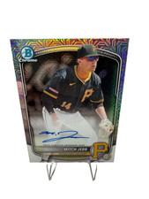 Mitch Jebb 2025 Bowman Chrome Mega Box Mojo Refractor Auto #BMA-MJ Pirates