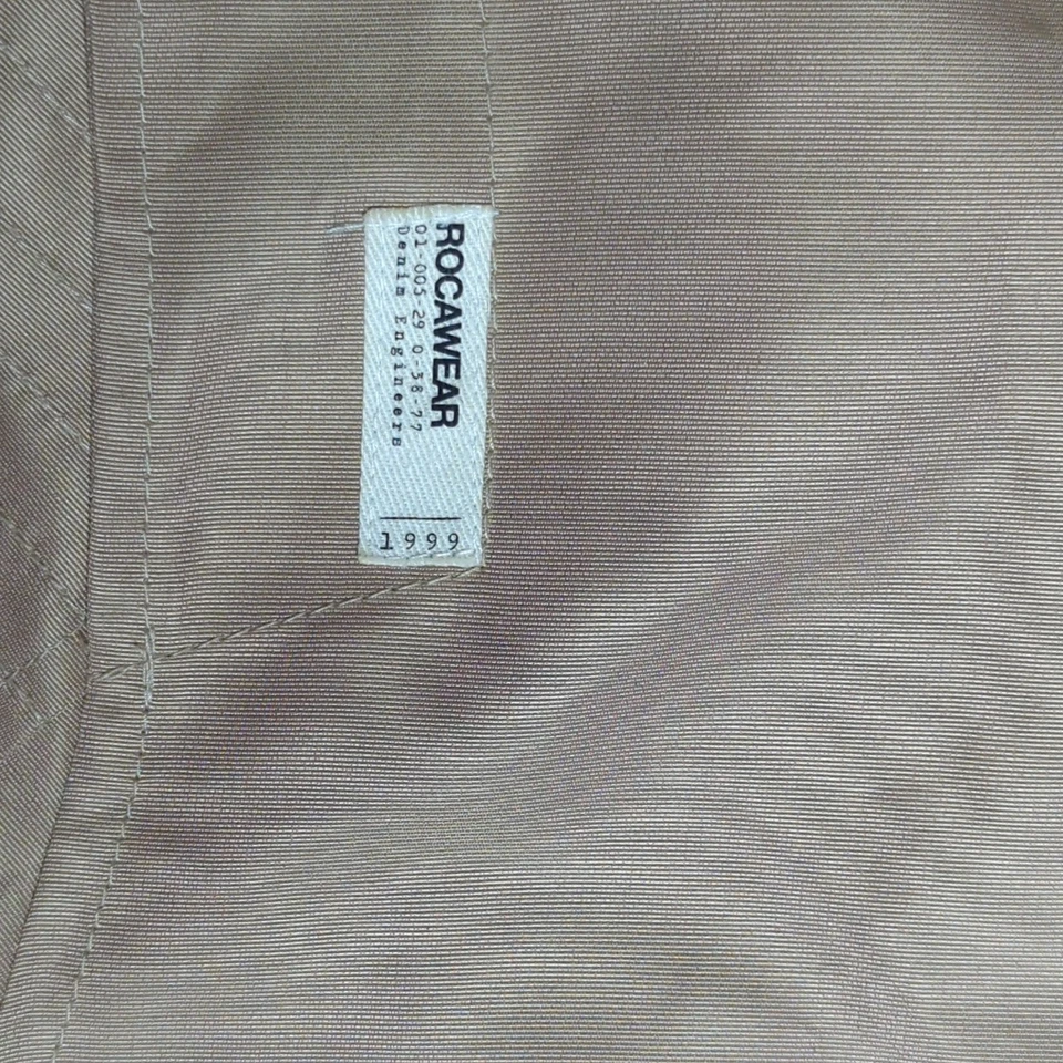 Rocawear Mens Vintage Full Zip Khaki Large Embroidered Logo Jacket XL Y2K Urban - Image 4 of 4