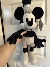 Disney Steamboat Willie 24” Stuffed Plush (90 Year-UK Tag-Heathside Trading Ltd)