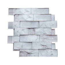 5Pcs Background Tile Stickers 10.6 "x10.6 " Grey White, Stickers