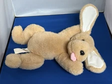 Vtg Floppy Golden Retriever puppy dog plush animal Jointed Bean Bag Belly 1992