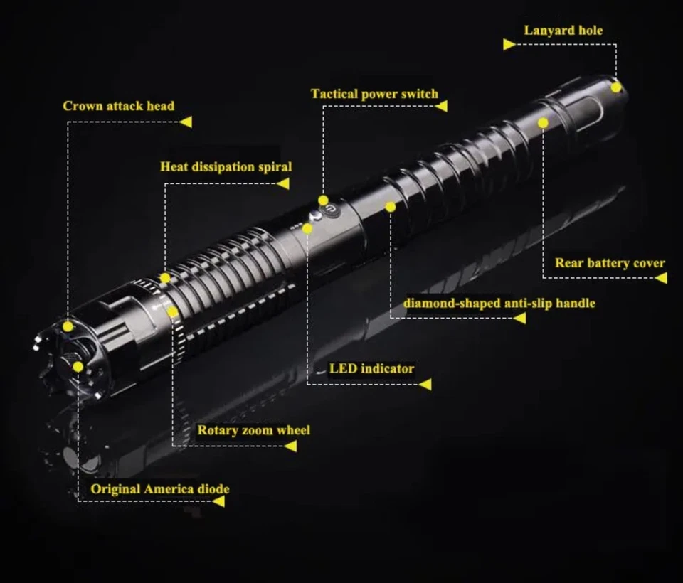 Puntero de luz ardiente láser bule de alta potencia puntero láser más potente Foto 4 de 4
