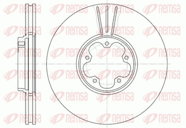 2X Bremsscheibe Remsa 6608.10 FüR Transit Ford 294Mm Bus F_E_ F_F_ F_G_ Fae_ 16V-image