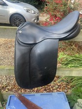 Cliff Barnsby 16” Black Dressage Saddle Medium Width