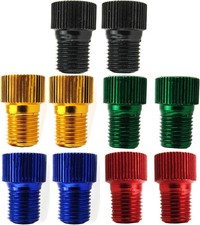 10 Pack Presta to Schrader Valve Stem Adapter Converter Bicycle Bike Tire Tube