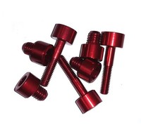Evotech KVS-015/CR Tankdeckelschrauben FüR Honda CBR600RR Rot 2003-2006