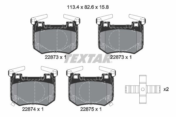 Bremsbelagsatz FÜR Genesis G70 (Ik) - Textar 2287301-image