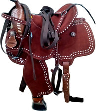 Horse Saddle Leather Barrel Racing Western Handmade Racer Equestrian Trail Tack