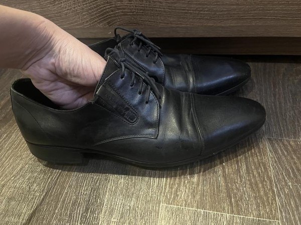 Men Gino Rossi Heels Black Leather 42