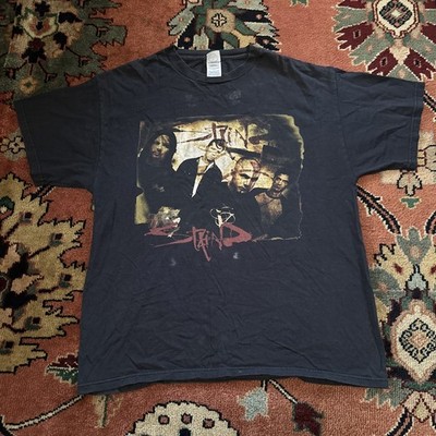Vintage 2005 Staind Chapter V Tour T Shirt Black Y2K Nu Metal Band Merch Large
