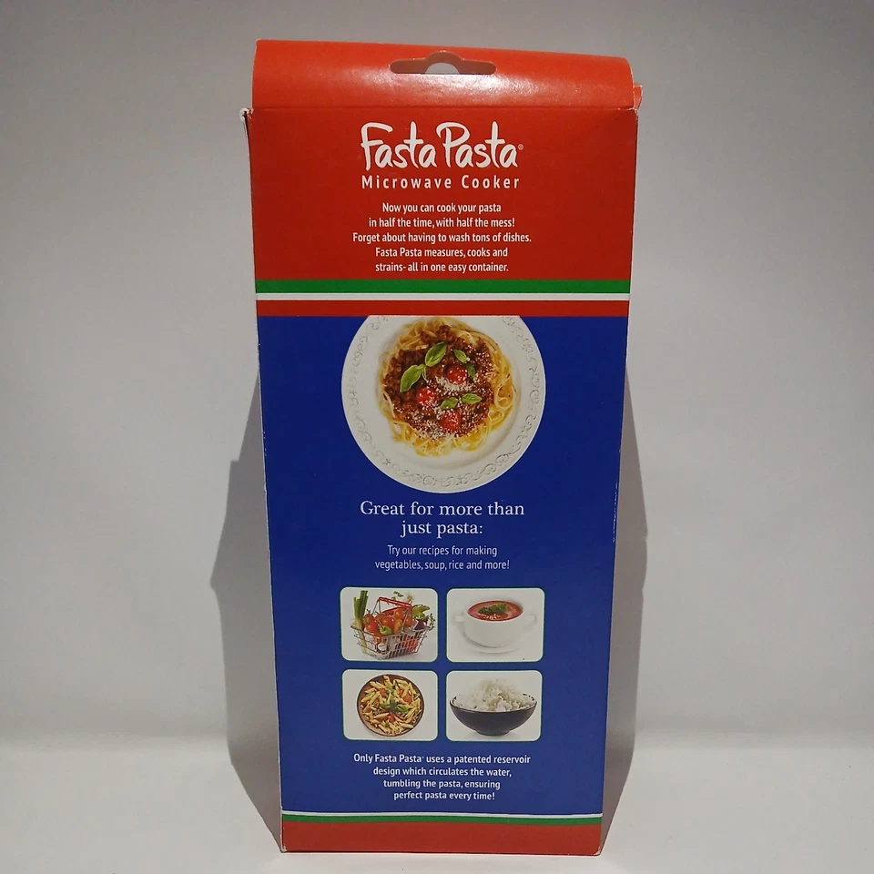 Fasta Pasta-Microwave Spaghetti Cooker Brand New By Rachel Ray Red  - Image 2 of 4