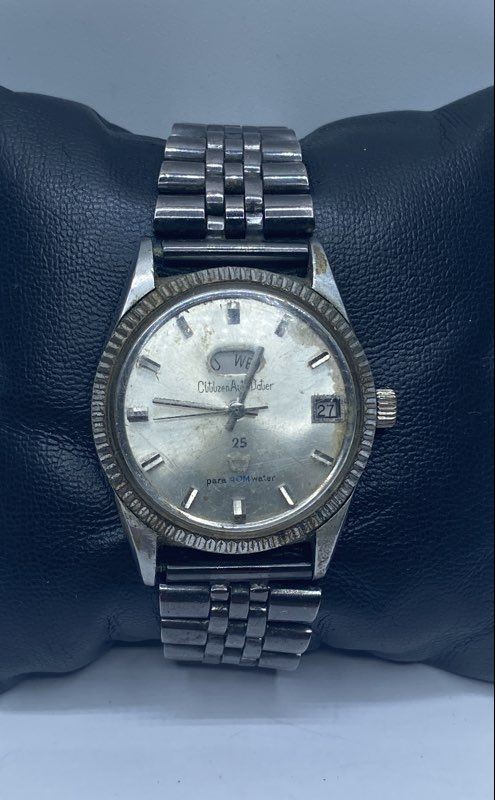 Vintage Citizen Auto Dater Star Para Water 36mm Stainless Steel Automatic Watch