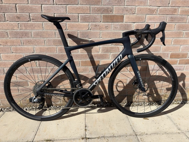 Specialized Tarmac SL7 Comp Rival eTap AXS Size 56 Power Meter Roval Alpinist CL