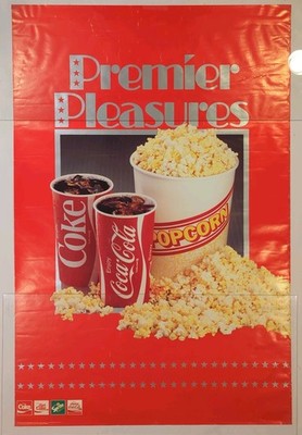 Coca-Cola Movie Theater Ad Poster 27x40 Single-sided 1986 Original