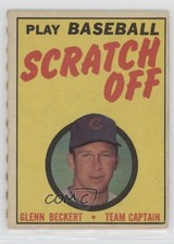 1970 Topps Scratch Off Scratched Glenn Beckert 0d0u