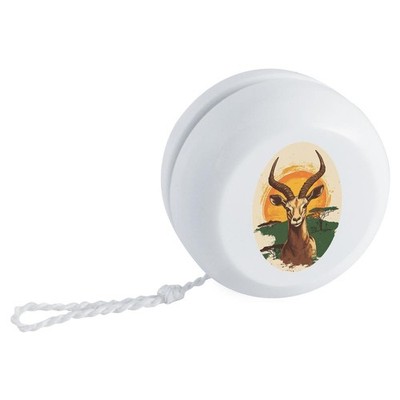 ''Springbock Portrait mit afrikanischer Landschaft'' Retro Style Yo-Yo (YY00045296)