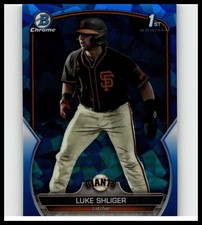 2023 1st Bowman Chrome Sapphire Luke Shliger #BDC-47 RC