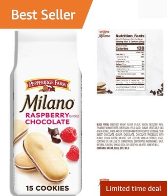Milano Cookies, Raspberry Chocolate, 7 oz. Bag