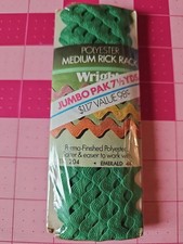 Wrights Emerald Green Medium Rick Rack Trim 7.5 Yards 1 Package Polyester EACH