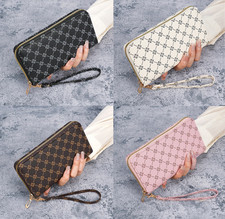 Elegant Women  s Wristlet Purse  Zip Around Wallet, Fashion Multi-Card Organizer