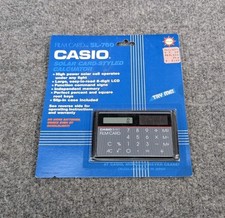 VTG Casio Film Card SL-760 Solar Card-Styled Calculator New Sealed