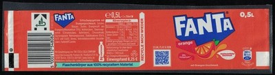Germany Label Soda Label Fanta Orange 0,5 L RP567
