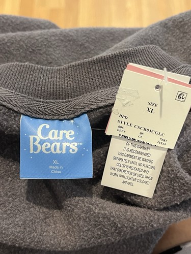 Care Bear “Hug Yourself Today” Women’s Sweatshirt Size XL NWT - Picture 4 of 7