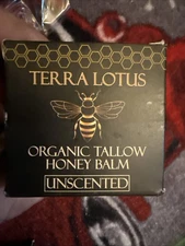 Terra Lotus Organic Grass-Fed Beef Tallow Balm with Raw Honey 2oz Unscented