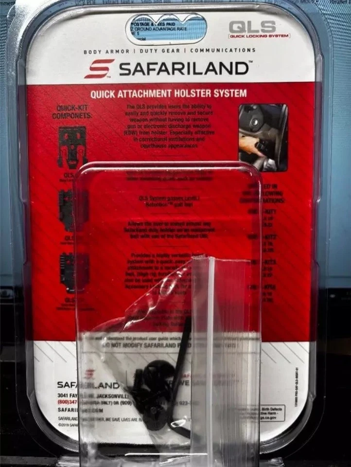 Safariland QLS19 Quick Duty Holster Locking Fork System (Black) Small - Image 3 of 3