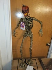 3 Ft. LED Mini Inferno Pumpkin Skeleton NEW Home Depot ~ Home Accents Holiday