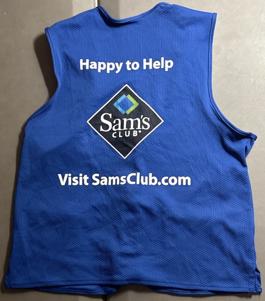 Sam’s Club Proud Associate Employee Uniform Blue Vest Size M / Medium - Image 4 of 4