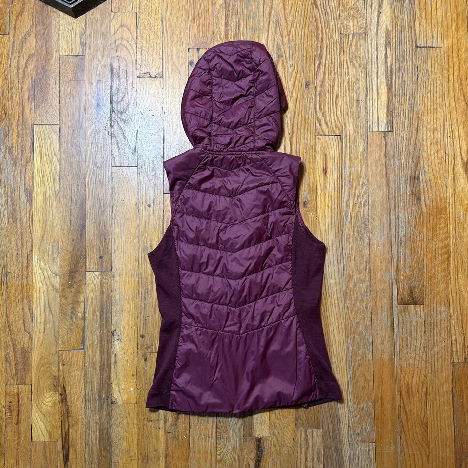 Smartwool Smartloft 60 Hoodie Vest Women's Size XS Full Zip Quilt - Image 3 of 4