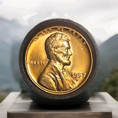 1957-D Lincoln Wheat Cent Penny GEM Choice BU Unc * Original Surfaces* 1957D